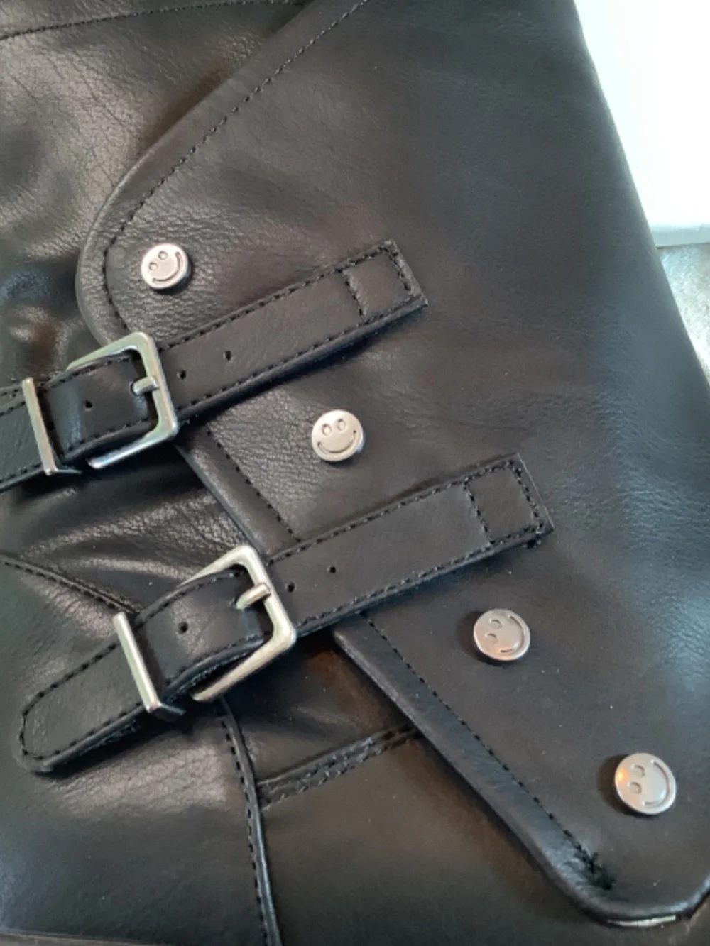 NWT Blowfish Malibu Kids black leather moto boots  big girls 3 or‎ ladies 5.